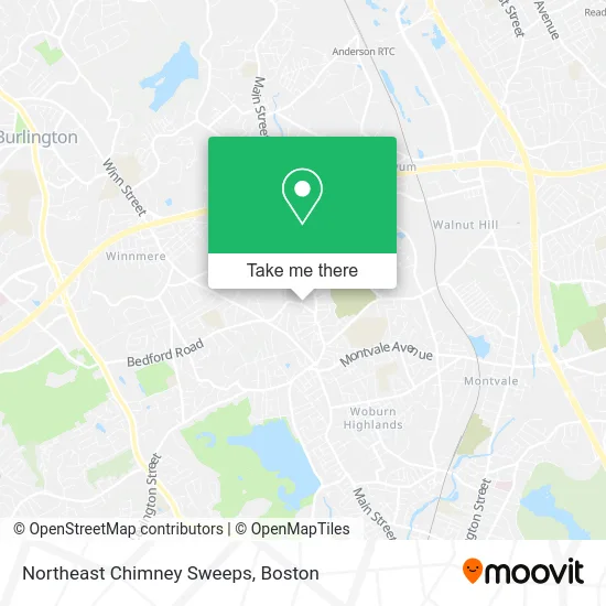 Northeast Chimney Sweeps map
