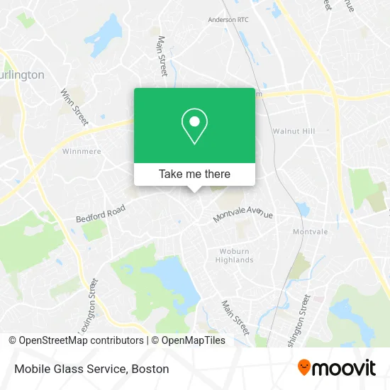 Mobile Glass Service map