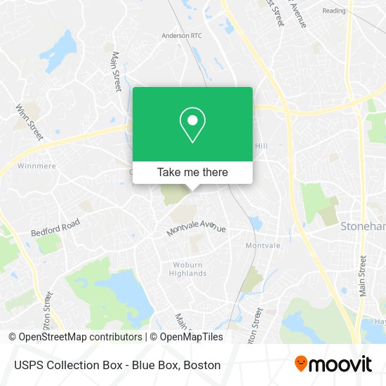 USPS Collection Box - Blue Box map
