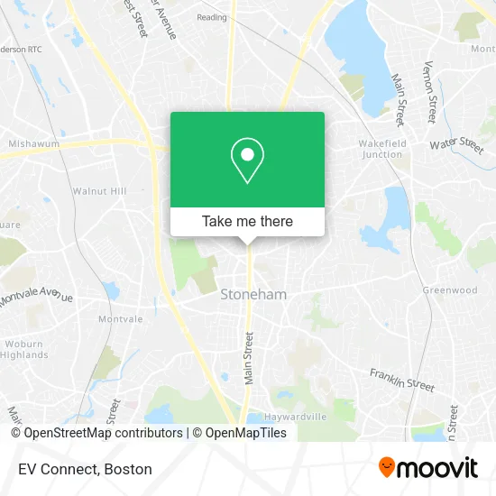 EV Connect map
