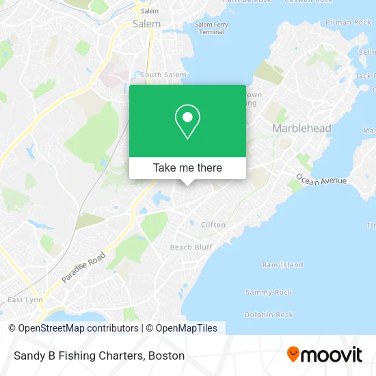 Mapa de Sandy B Fishing Charters