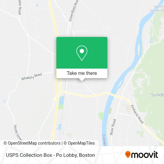 USPS Collection Box - Po Lobby map