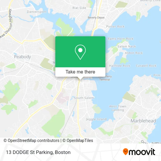 Mapa de 13 DODGE St Parking