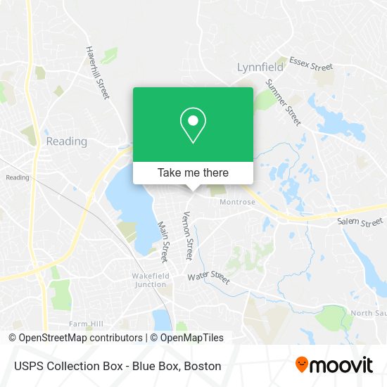 USPS Collection Box - Blue Box map