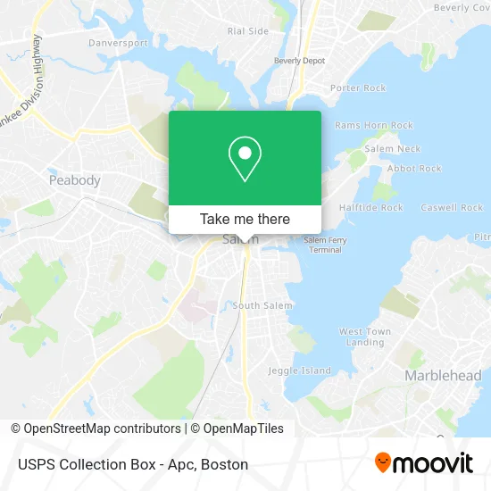 Mapa de USPS Collection Box - Apc