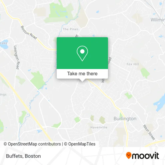 Buffets map