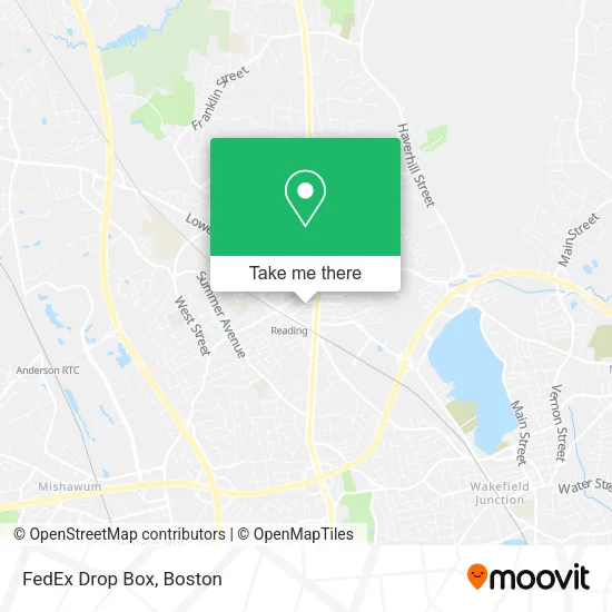 FedEx Drop Box map