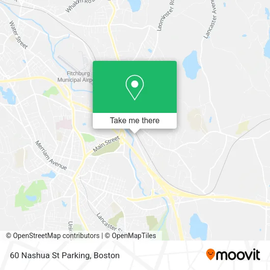 Mapa de 60 Nashua St Parking