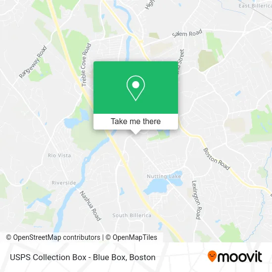 USPS Collection Box - Blue Box map