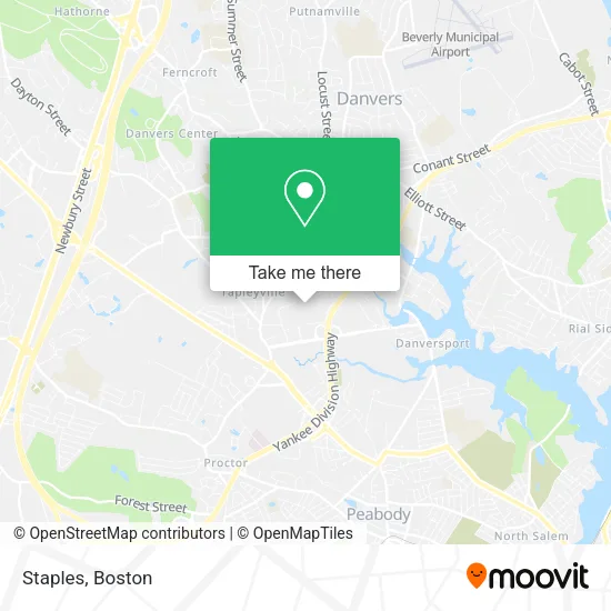 Staples map