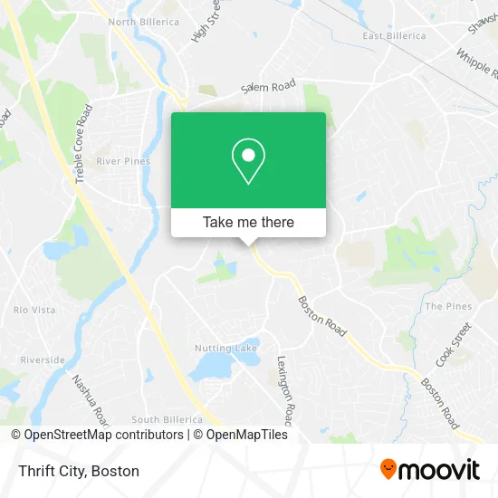 Thrift City map