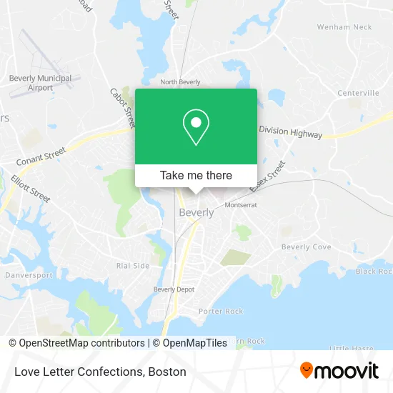 Love Letter Confections map