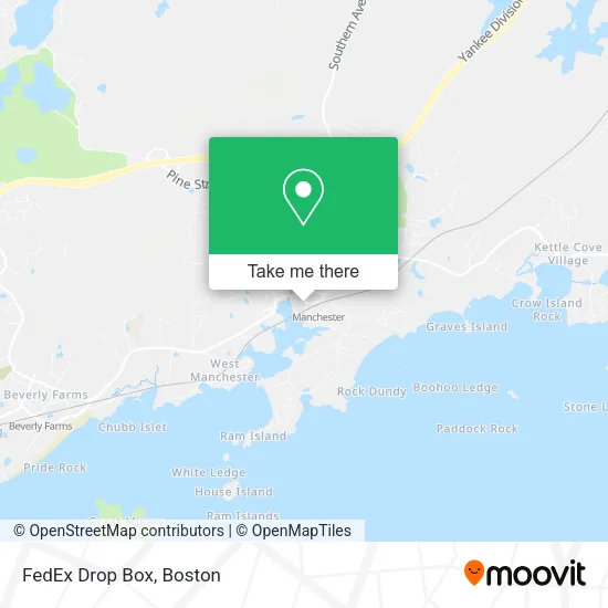 Mapa de FedEx Drop Box