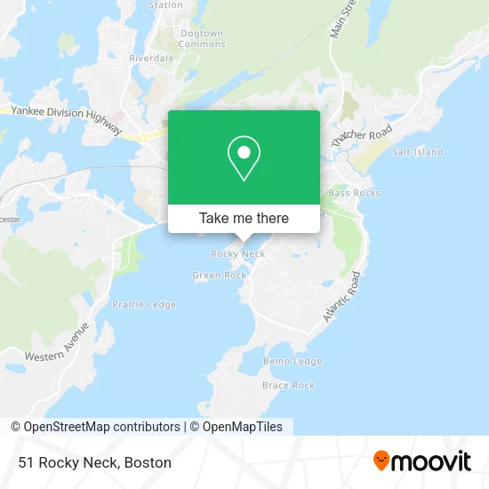 51 Rocky Neck map