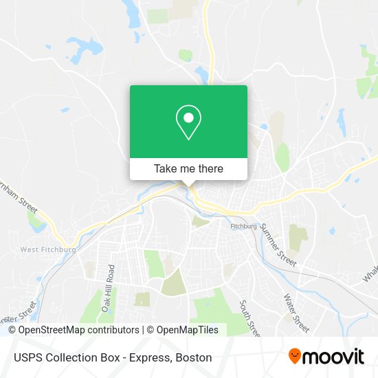 USPS Collection Box - Express map