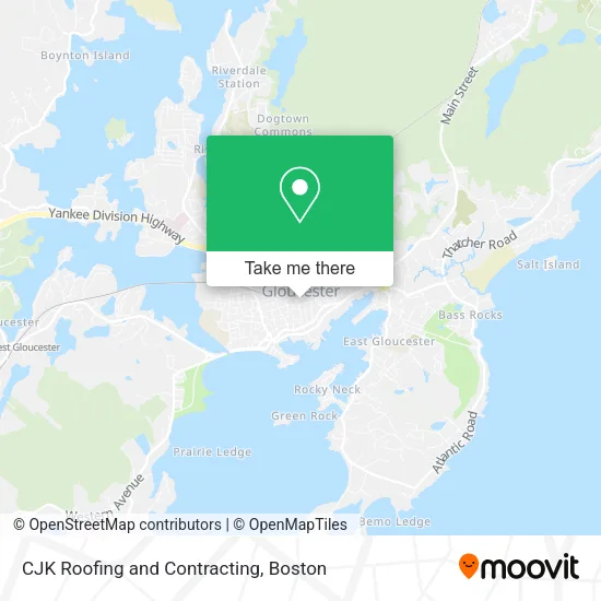 CJK Roofing and Contracting map