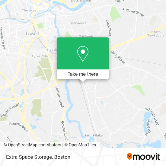 Mapa de Extra Space Storage
