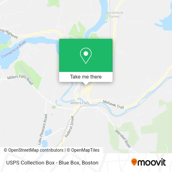 USPS Collection Box - Blue Box map
