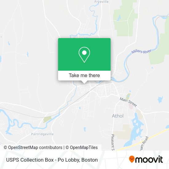 USPS Collection Box - Po Lobby map