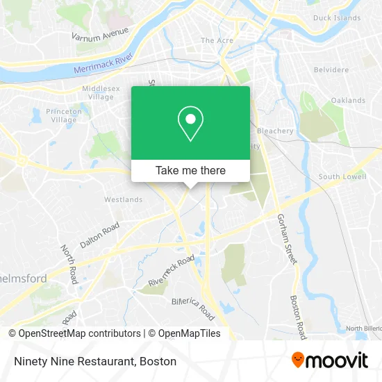 Ninety Nine Restaurant map