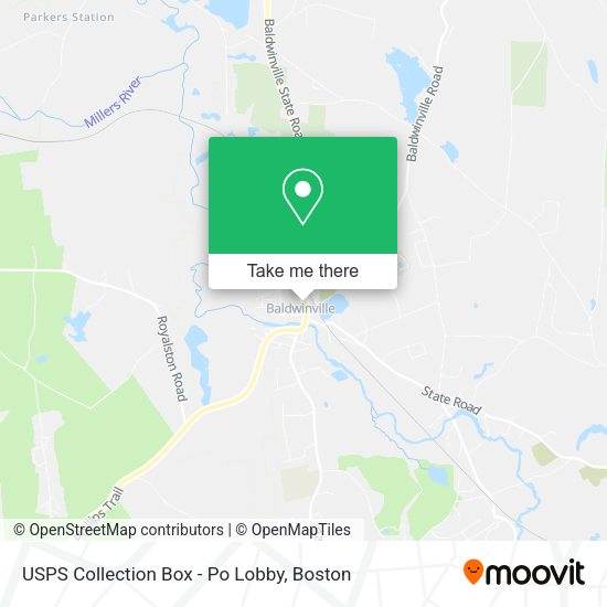 USPS Collection Box - Po Lobby map
