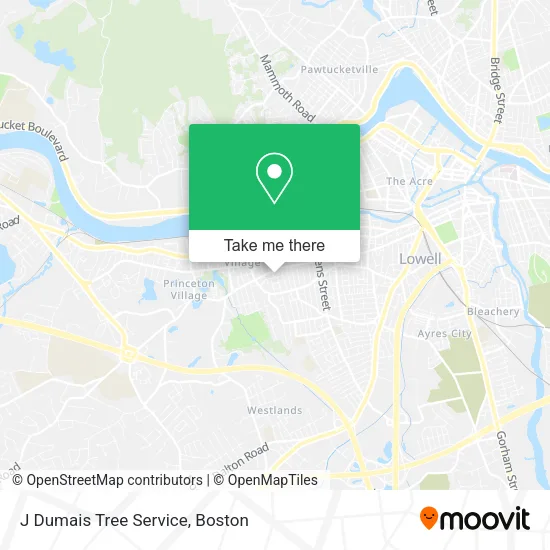 Mapa de J Dumais Tree Service