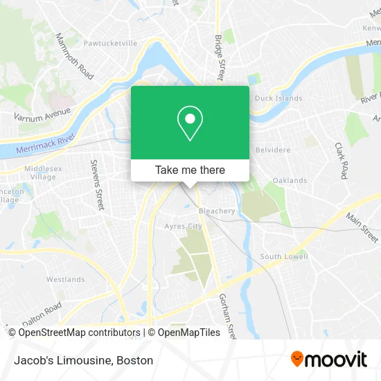 Mapa de Jacob's Limousine