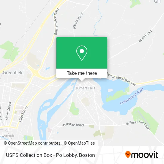 USPS Collection Box - Po Lobby map