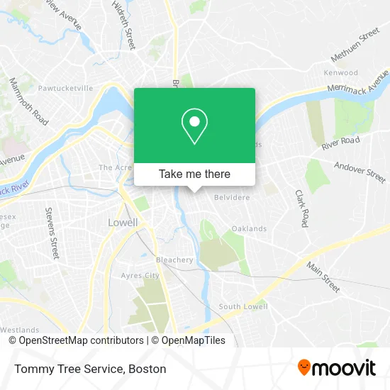 Tommy Tree Service map
