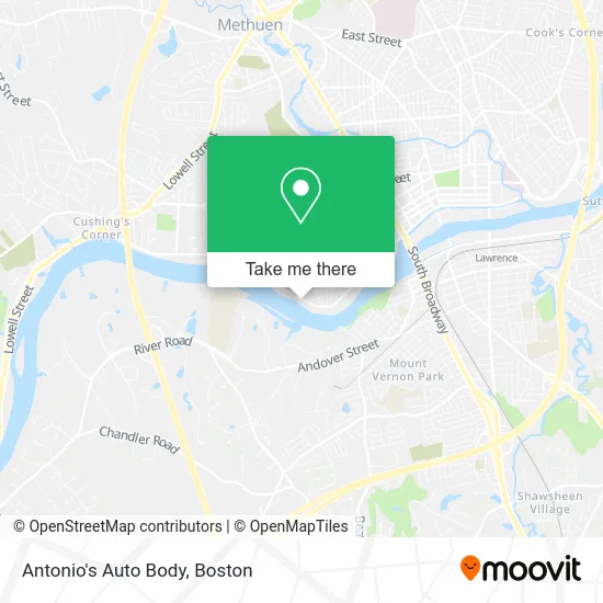 Antonio's Auto Body map