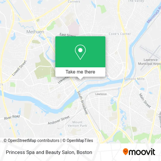 Princess Spa and Beauty Salon map