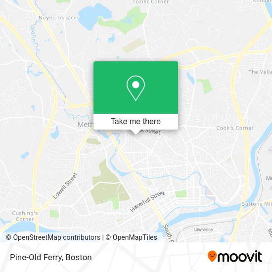Pine-Old Ferry map