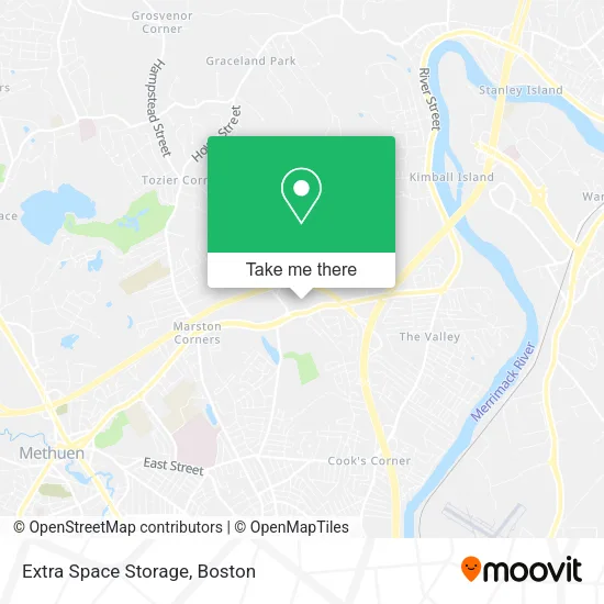 Extra Space Storage map
