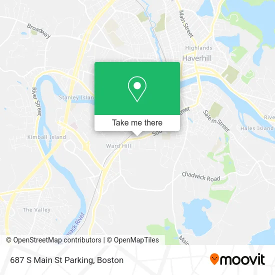 Mapa de 687 S Main St Parking