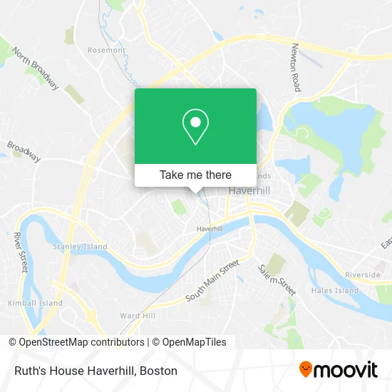 Ruth's House Haverhill map