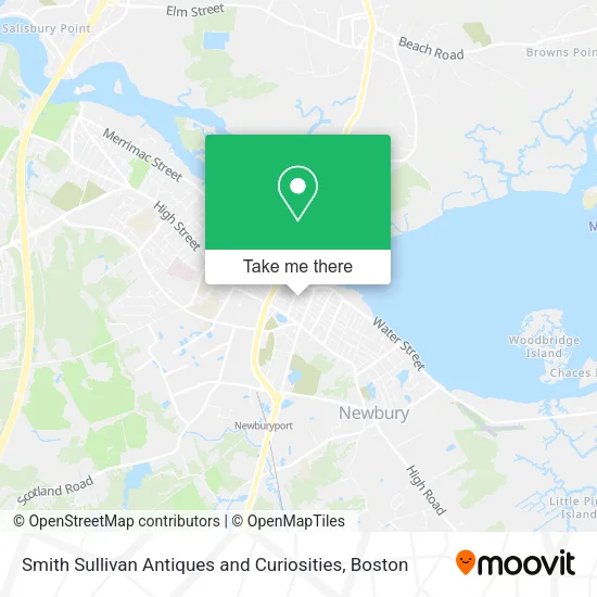Smith Sullivan Antiques and Curiosities map