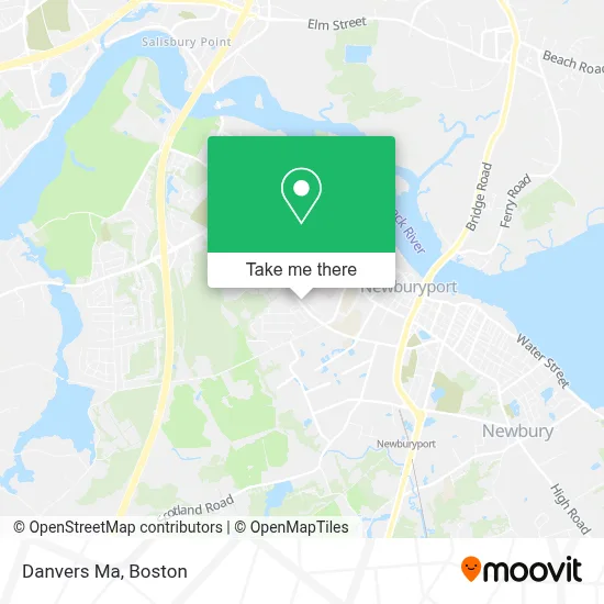 Danvers Ma map