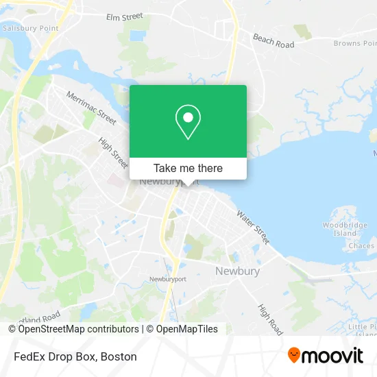 Mapa de FedEx Drop Box