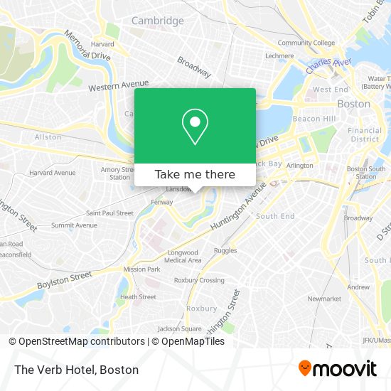 The Verb Hotel map