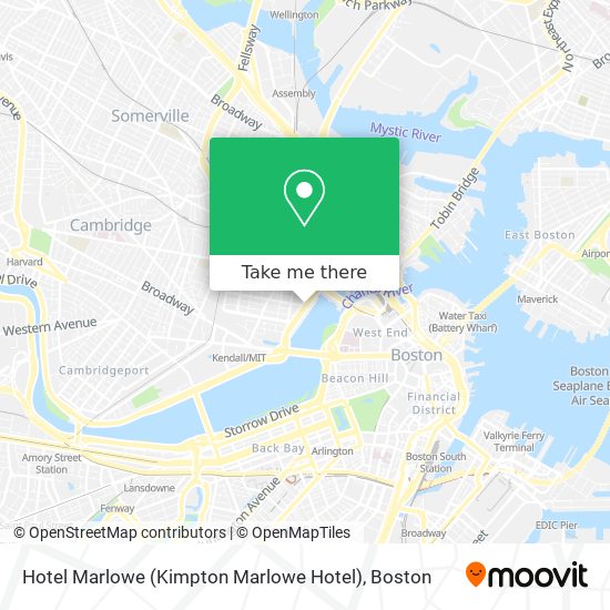 Mapa de Hotel Marlowe (Kimpton Marlowe Hotel)