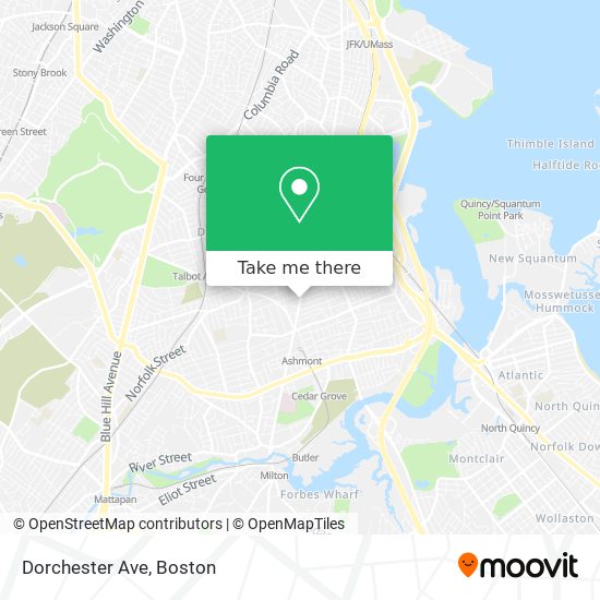 Mapa de Dorchester Ave