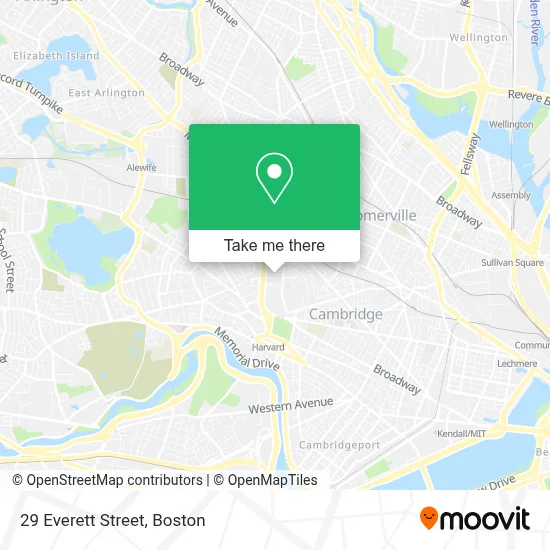 29 Everett Street map