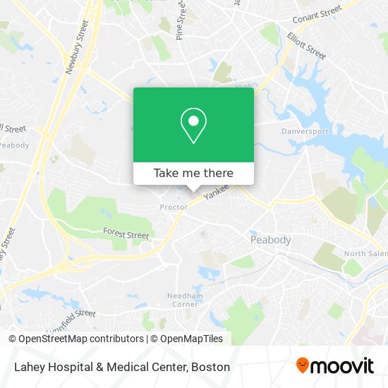 Mapa de Lahey Hospital & Medical Center