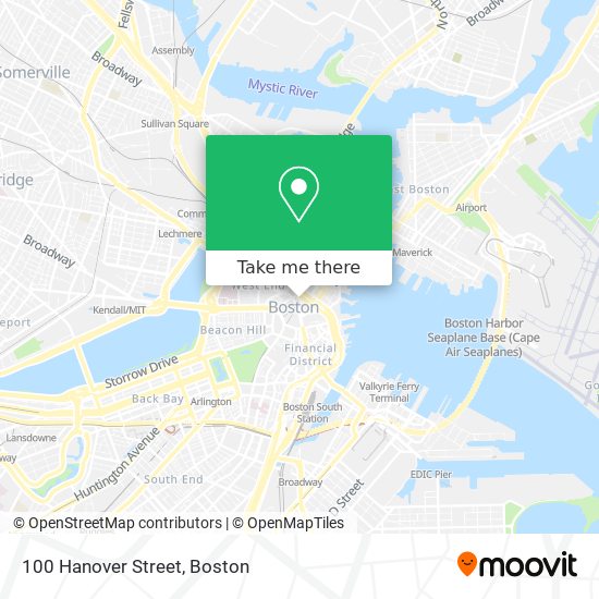 Mapa de 100 Hanover Street