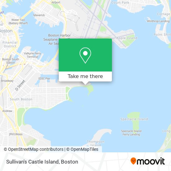 Sullivan's Castle Island map