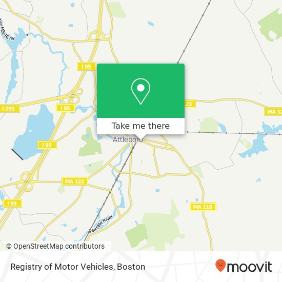 Registry of Motor Vehicles map