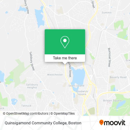 Mapa de Quinsigamond Community College