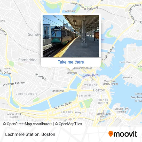 Lechmere Station map