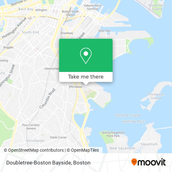 Mapa de Doubletree-Boston Bayside