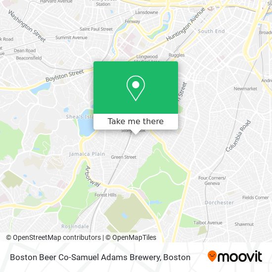 Boston Beer Co-Samuel Adams Brewery map